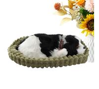 Realistic Breathing Stuffed Animal | Interactive Puppy Plush Toy,Companion Stuffed Dog | for Adults Kids Bedtime Sleep Time Travel Car Vacation Road Trip Daycare Birthday Christmas Easter