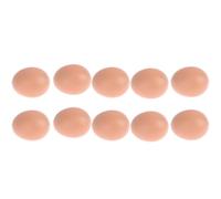 Realistic Brown Chicken Eggs, Novelty Bouncy Eggs Magic, Egg Model Farm Chicken Nesting Hen Hatching Egg Pet Props, Painting Eg-g for Crafts Arts Imitation Dummy Egg-s, Fake Egg-s (10PCS)