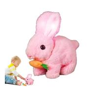 Realistic Bunny Interactive Plush Figures Hopping Robotic Animal Jumping