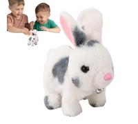 Realistic Bunny Plush | Electronic, Interactive Plush Bell Rabbit - Walking And Shaking Ears, Educational Toys Featuring Sounds And Movements For Birthday And Easter