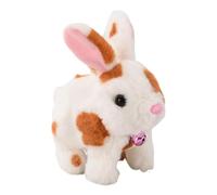 Realistic Bunny Plush - Plush Electronic Rabbit With Bell - Walking And Shaking Ears, Educational Toys Featuring Sounds And Movements For Birthday And Easter