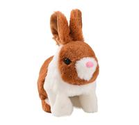Realistic Bunny Toy - Interactive Plush Rabbit | Life Like Electric Bunny Soft Plush Electronic Components - Jumps Twitches Shakes Ears - Cute Realistic Animal For Kids Children Easter Birthday Gift