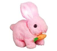 Realistic Bunny Toy - Interactive Rabbits Toy | Easter Bunny, Hopping Rabbit with Sounds,Wiggling Ears,Twitching Mouth and Nose, Soft Plush Doll, Easters Birthday Present for Kids