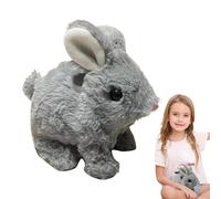 Realistic Bunny Toy - Plush Rabbit Doll 6.3x5.91x3.94in Soft Cuddly Animal Toy, Cute Kids Companion, Decorative Stuffed Rabbit | Adorable Bunny Plush For Kids Bedroom P