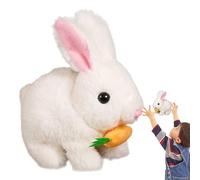 Realistic Bunny Toy - Soft Doll Stuffed Animal Plush Toys, Interactive Game Rabbit Cute Dolls | Jumping & Shaking Ears Electronic Pet, Easter Basket Stuffers And Others Ss