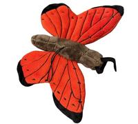 Realistic Butterfly Plush - 30cm Butterfly Stuffed Animal - Plushy and Squishy Pillow Toy - Cute Moth Animal Plushie Toys Gift (red)