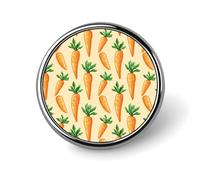 Realistic Carrot Bright Print Enamel Pins for Backpack - Cute Jacket Coat Hat Bags Badge Pins, Funny Unique Novelty Button Pin Women Men Fashion Jewelry Accessories