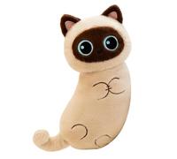Realistic Cat Plush Stuffed Animal - Soft Faux Kitten Toy, Cute Simulation Pet Pillow, Adorable Decorative Cushion, Lightweight Comfort Companion For Home Desk Bed Sofa Gift Display