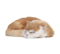 Realistic Cat, Realistic Cat Stuffed Animal Stuffed with Cute Expression, Bright Eyes, Lovely Face Simulation Fluffy Sleeping for Birthdays, Anniversaries,