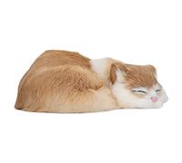 Realistic Cat, Realistic Cat Stuffed Animal Stuffed with Cute Expression, Bright Eyes, Lovely Face Simulation Fluffy Sleeping for Birthdays, Anniversaries,