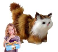 Realistic Cat Stuffed Animal, Stuffed Cat, Cool Stuff For Your Room, Delicate Smooth Hand Feeling Cute Simulation Vivid Plush Toy, Breathing For Home Decoration, Christmas