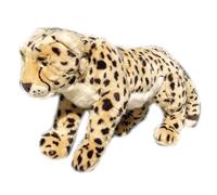 Realistic Cheetah Plush Toy, Soft Leopard Stuffed Animal, Lifelike Doll, Cuddly Safari Animal for Kids(站姿)