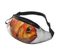 Realistic Cherry Florals Fanny Pack for Women Men Fashion Waist Pack Adjustable Belt Bag for Workout Running Travelling Casual Waist Bag, Real Fish, One Size