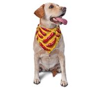 Realistic Chili Pepper Red Print Dog Bandana for Small Medium Large Dogs, Adjustable Cute Cat Dogs Kerchief Triangle Bibs Scarf Handkerchief Accessories