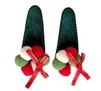 Realistic Christmas Tree Hair Clip Christmas Barrette Sweet Flat Clip Hairpin Christmas Novelty Hair Clip For Bunches