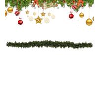 Realistic Christmas Wreath, Hanging Cedar Decorations - Pine and Cedar Garland with Real Touch and Realistic Effect | for Porch Shelf Stairs Colonial House Party and Welcome