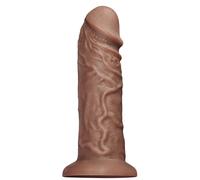 Realistic Chubby Dildo - 26.5 cm / 10.5" - Brown, Thick, Flexible & Unapologetically Big
