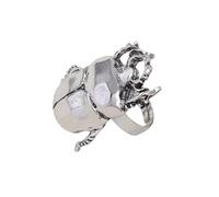 Realistic Cicada Designs Adjustable Rings Comfortable Wear Sturdy Alloy Materials For Sensitive Skin Fashion Accessory Adjustable Rings Size, Silver, as described, as described