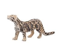 Realistic Clouded Leopard Toy Model, 11.5x11.5x4.5cm, Soft Plush, Big Cat