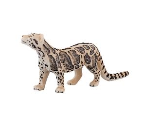 Realistic Clouded Leopard Toy Model, 11.5x11.5x4.5cm, Soft Plush, Big Cat