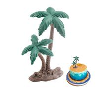 Realistic Coconut Tree Model - Miniature Forest Landscape Decor For Cakes, Dioramas And Home Decoration | Static Simulation PVC Palm Tree For Sand Tables, Architecture Models and DIY Decoration