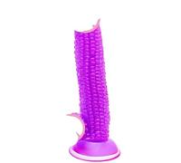 Realistic Corn Dildo Suction Cup Big Penis Large Granule Stimulate Fake Dildo G-spot Massage Sex Toys Anal Plug for Adult(Clear Purple-20cm)