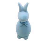 Realistic Craft Colorful Flockeds Easters Rabbits Figurine For Balconys Garden And Window Display Decoration Colorful Moss Decoration