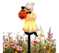 Realistic Creepy Lighting Luminous Effects for Indoor Party Garden Pathway House Patio Lawn Yard Outdoor Ghost Stake Lights, Halloween Solar Ghost Garden Stake Lights -