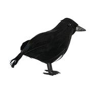Realistic Crow-Shaped Toy,Halloween Realistic Crows,Black Feathered Standing Crows,Crow Ornament Model,Christmas Fake Birds Ravens,Realistic Sports Simulation Child Animal Model,Gift for Your Friends