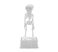 Realistic Dancing Skeleton Aquarium Bubbler, 3D Printed Fish Tank Dance Skull Bubbler Skeleton Statue Halloween Party