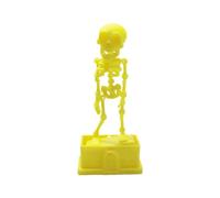Realistic Dancing Skeleton Aquarium Bubbler, 3D Printed Fish Tank Dance Skull Bubbler Skeleton Statue Halloween Party