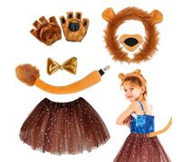 Realistic Design Lion Costume Costume Kit Cosplay Party Accessory Set | Stage Performances Theatrical School Pageants Soft and Comfortable Plush Material Hard