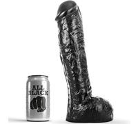Dildo All Black 29 cm Dildo Dildo Normal - All Black