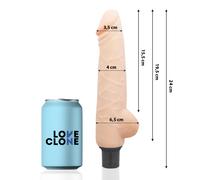 Realistic dildo harald 24cm self-lubricating, Width 115 mm, Length 335 mm, Depth 50 mm, Department Couple, Poids 0.400 Kg, Color Nude