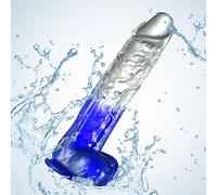 Realistic Dildo, Huge Clear Anal Dildo with Suction Cup, Adult Sex Toy, Big Dildos for Women G Spot, Toys for Couples, Men & Women, Body-Safe Material and Adult Toys - Waterproof 8.2, 8.6, 9.6 inches