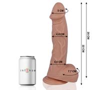 Realistic dildo mr intense 26 22cm with suction cup, Length 300 mm, Width 170 mm, Depth 80 mm, Department Couple, Poids 0.686 Kg, Color Nude
