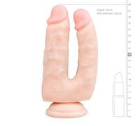 Realistic dildo with suction cup, double vaginal anal dildo, maxi mini sex toy