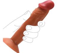 Realistic Dildos Sex Toys, Dildo for Hands-Free Play, 6.5 Inch Silicone Flexible Dildo Adult Toys for Men Women Couples G Spot Anal Butt Plug Prostate