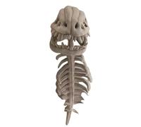Realistic Dinosaur Skeleton Costume Set, Halloween Funny Dinosaur Skeleton Props, Di-No Plush Headgear Masks Dress Up Costume, Pp Cotton, 16x17x20cm, for Adults