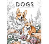 Realistic Dogs and Landscapes Coloring Book, a Nature & Wildlife Coloring Activity for Teens, Adults & Seniors: Grayscale Cute Puppies, Pets, Animals ... Book Set for Teens Adults and Seniors)