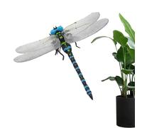 Realistic Dragonfly - 3D Decorative Figurine | Fake Dragonfly Animal Toy STEM Learning Decor Stake For Outdoor Garden Display And Education | For Kids Nature Study Use