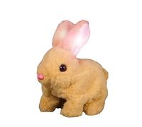 Realistic Easter Bunny - Interactive Bunny, Electric Movements | Sound Activated Plush Pet Toy, Hopping and Twitching Nose, Birthday Gift for Children