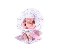 Realistic Elastomer Reborn Baby Doll 31cm - Soft Silicone-Like Infant Doll, Weighted Body, Lifelike Princess Companion Toy, Soothing Gift for Children
