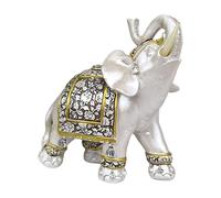 Realistic Elephant Ornament Resin Statue Dustproof Living Space Decoration Perfect for Gifting or Collections Stable Elephant Decoration