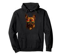 Realistic English Bulldog with Attitude Funny Dog Lover Art Pullover Hoodie
