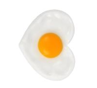 Realistic Fake Eggs, Funny Prank Toys, Artificial Fried Eggs Food Toys with High Definition Texture, Solid-Build Prop Plate for Visual Staging, Kitchen Decorating, and Role Play Use
