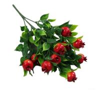 Realistic Fake Fruit for stem Plastic Home Office Decoration(pomegranates)