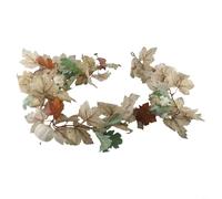 Realistic Fake Ivy Garland 12 Strands 7ft Artificial Hanging Plants with White LED String Lights UV Protected Plastic Foliage for Home Bedroom Office Decor Garden Wall Decoration Party Supplies