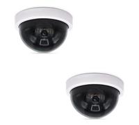 Realistic Fake Security Camera with LED Flashing Light Indoor Outdoor Use Battery Operated Surveillance Fake Security Indoor Outdoor