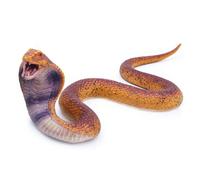 Realistic Fake Snakes,Soft Rubber Snake Figures, Garden Snake Scare Birds & Squirrels, Action Model Snake Figurines, Stress Relief, Halloween Prank Props (Cobra)